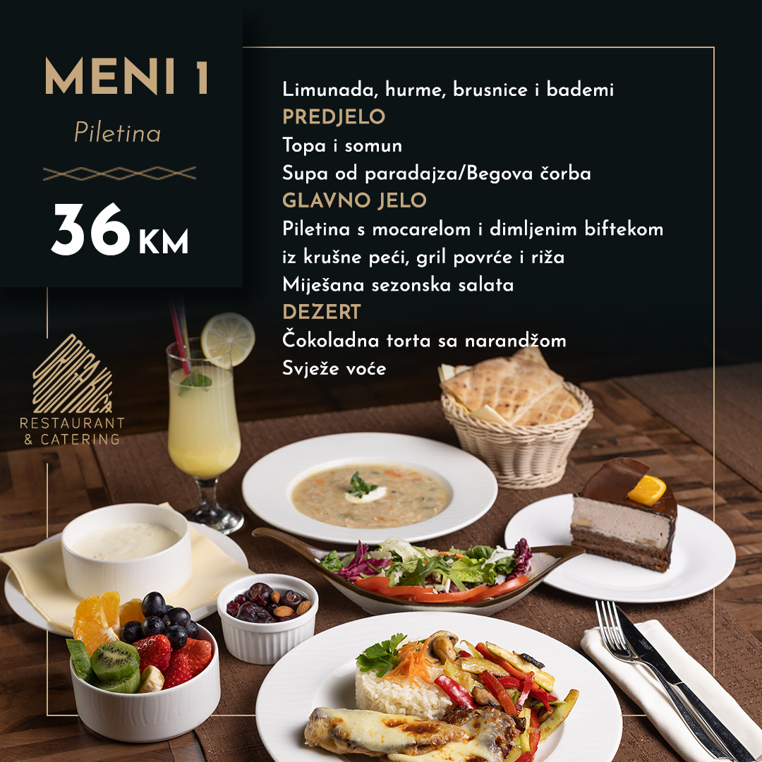 Specijalni iftarski meni 2022. Druga kuća